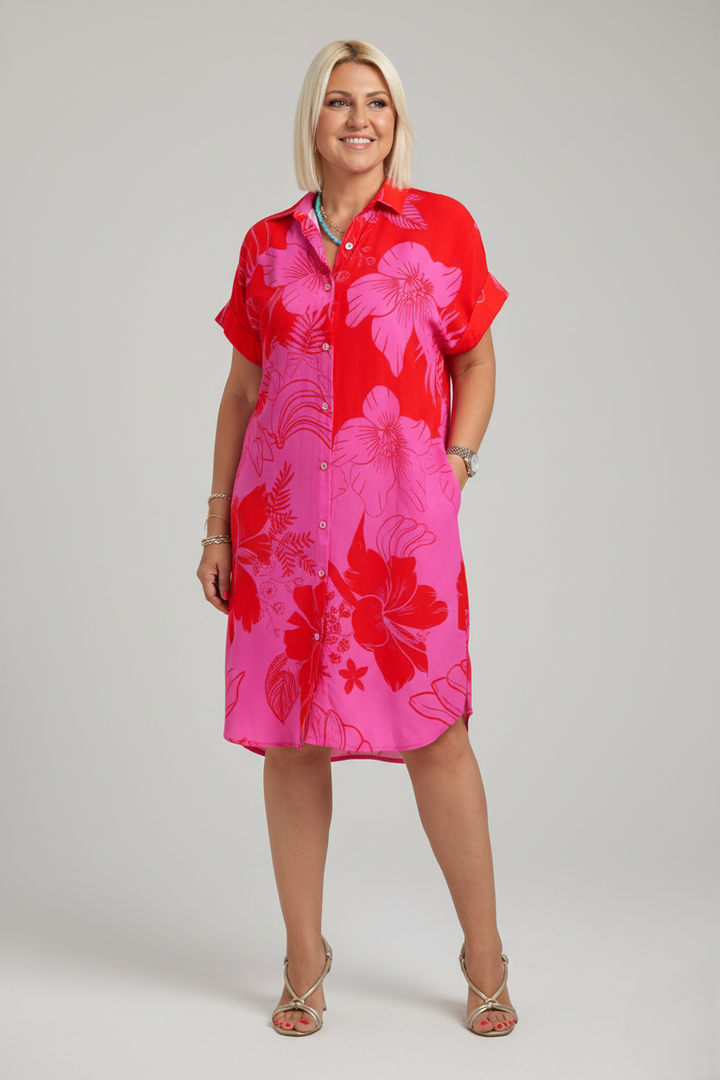 Den Graaf® | Jurk met bloemenprint