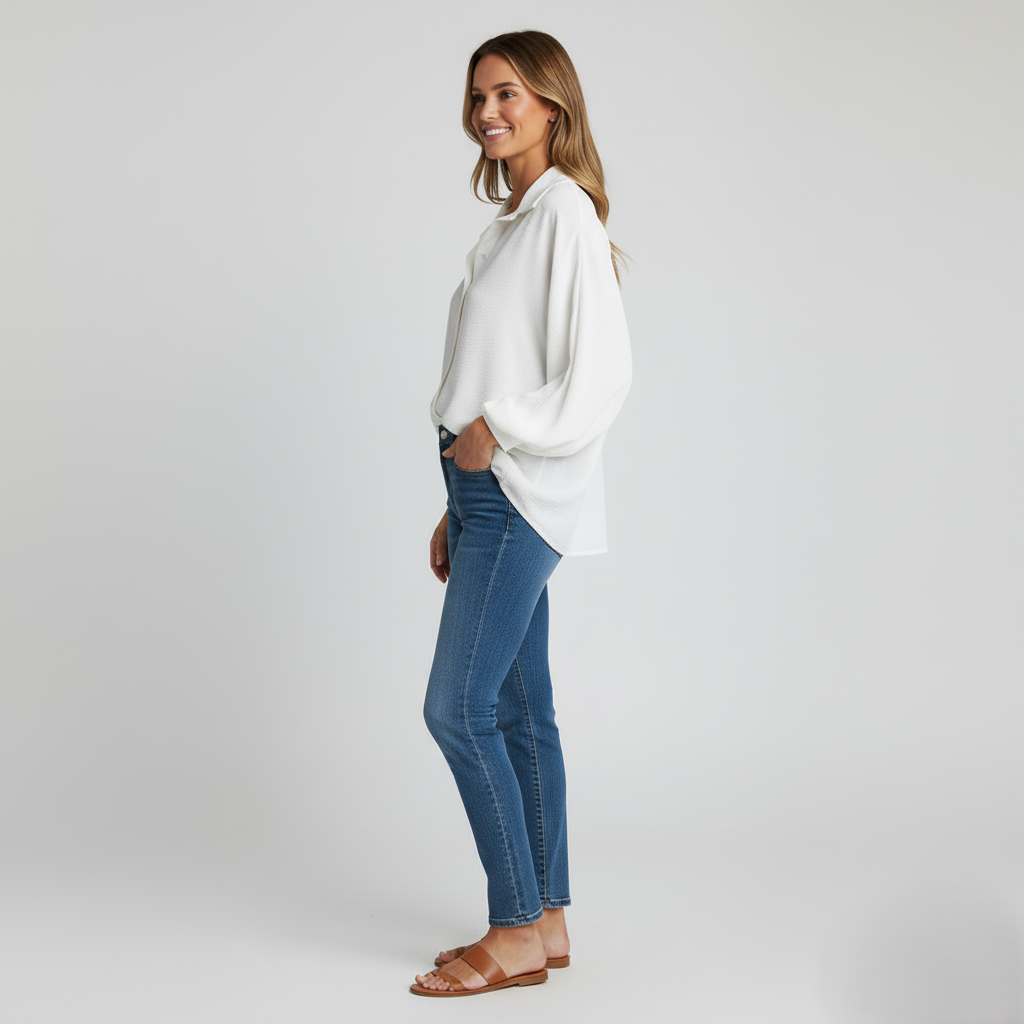 Den Graaf® | KLASSIEKE LANGERMIGE BLOUSE