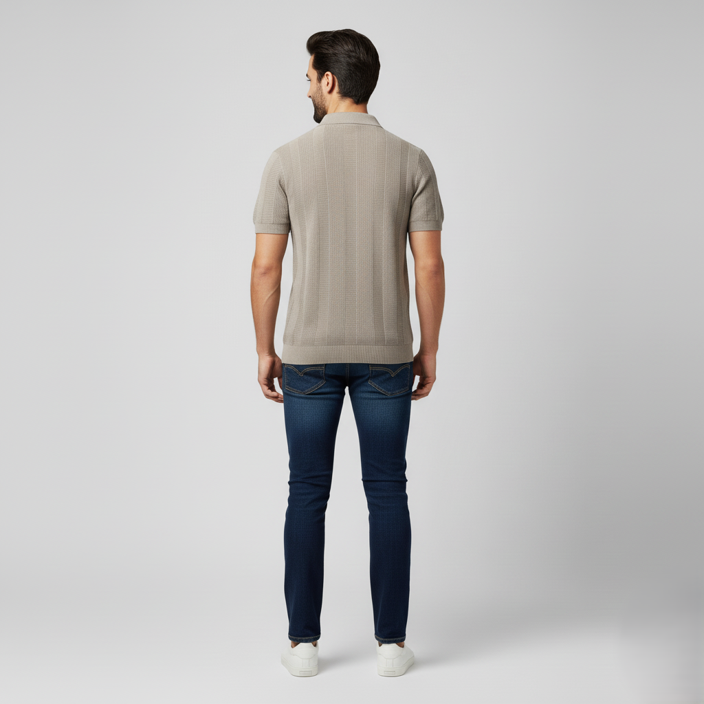 Den Graaf® | Katoenen Gestreepte Polo