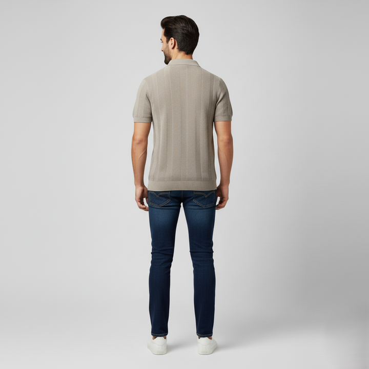 Den Graaf® | Katoenen Gestreepte Polo