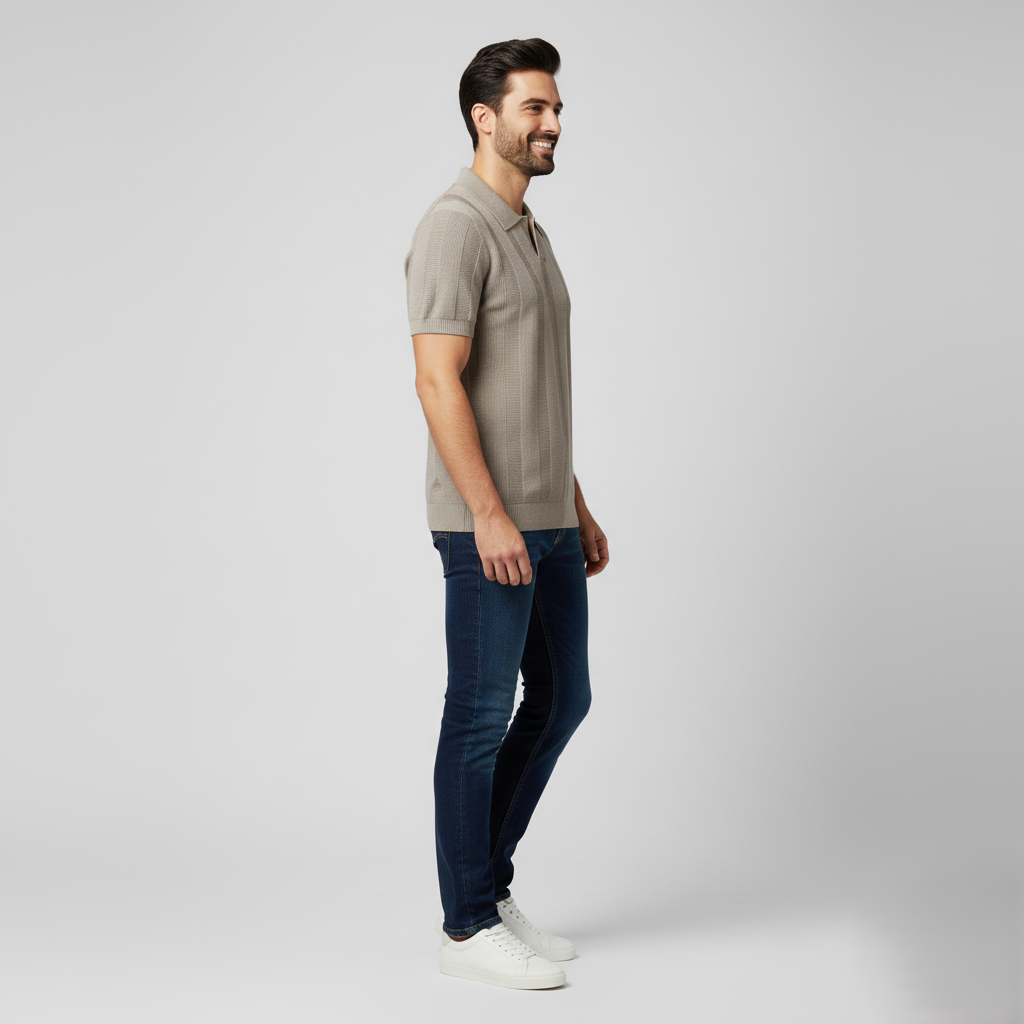 Den Graaf® | Katoenen Gestreepte Polo