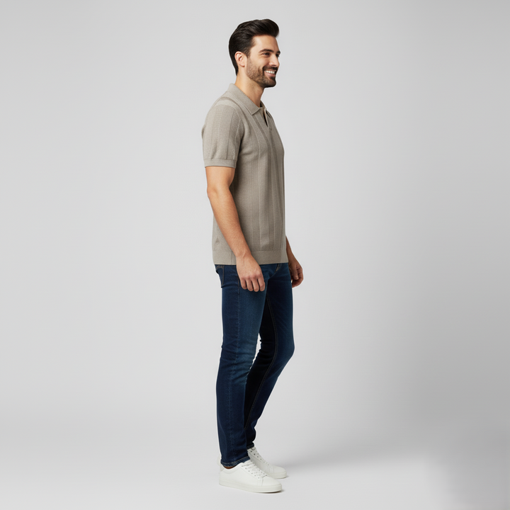 Den Graaf® | Katoenen Gestreepte Polo