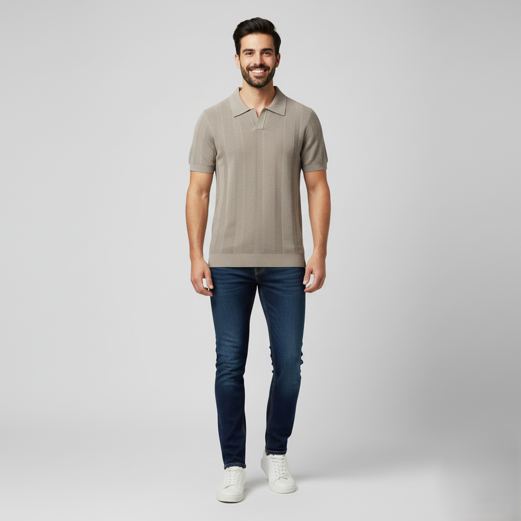 Den Graaf® | Katoenen Gestreepte Polo