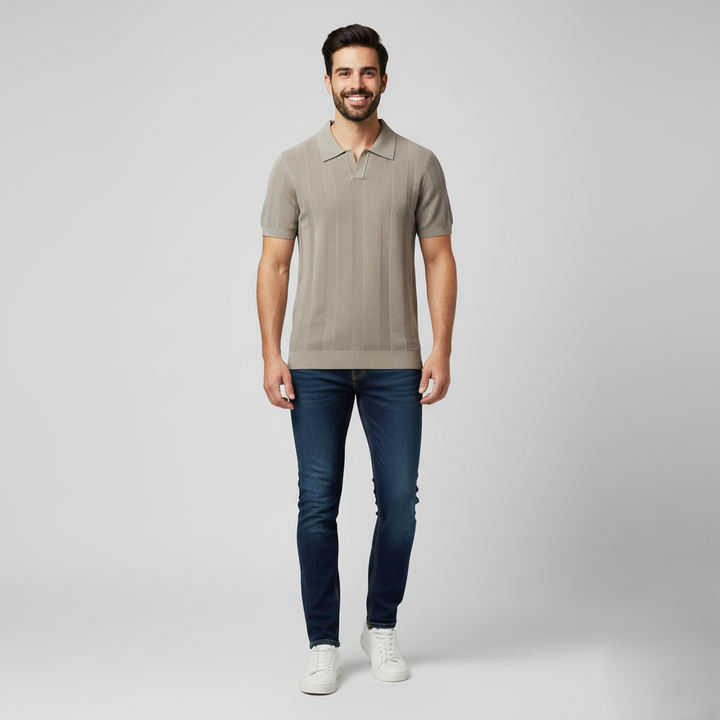 Den Graaf® | Katoenen Gestreepte Polo