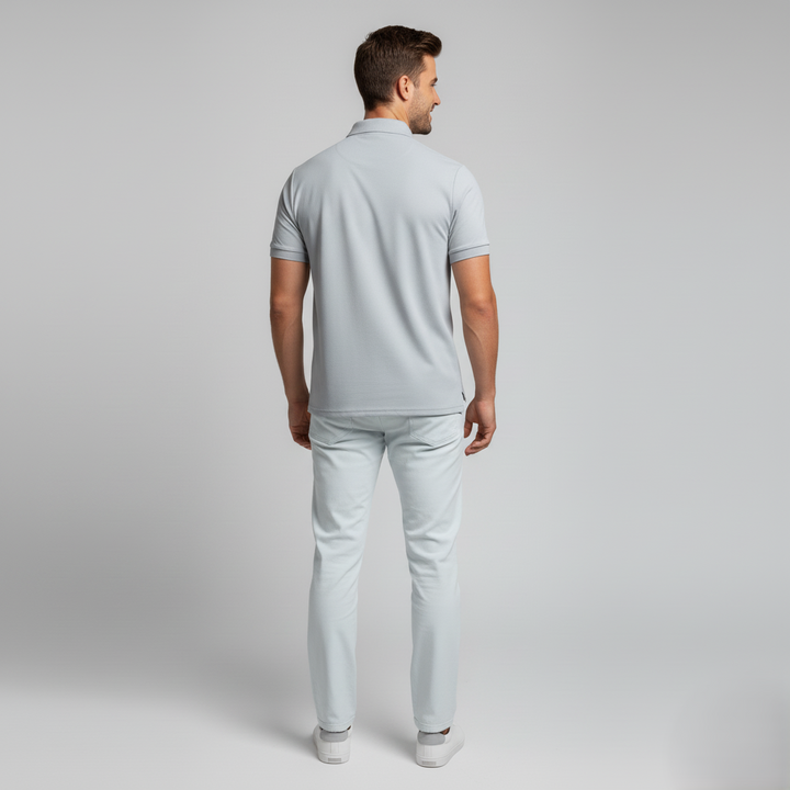 Den Graaf® | Klassieke Rits Polo Shirt