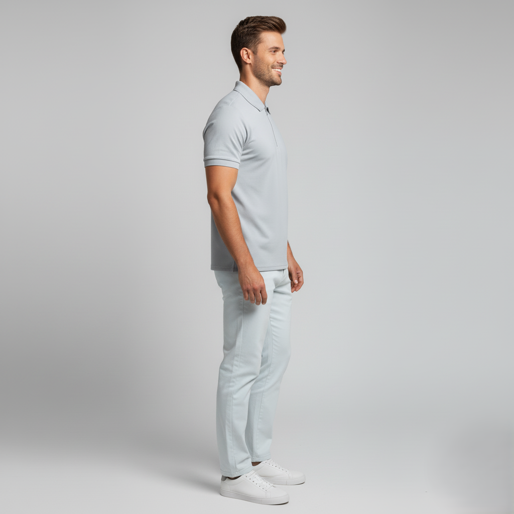 Den Graaf® | Klassieke Rits Polo Shirt