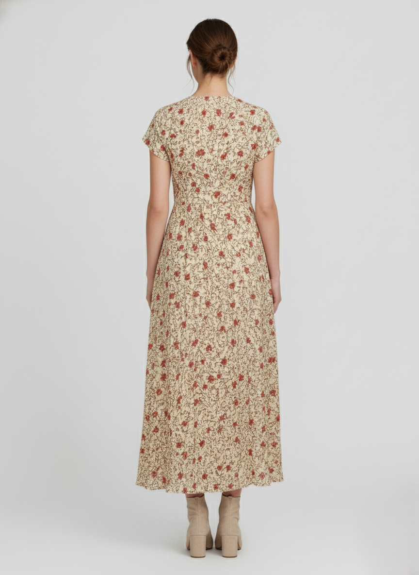 Den Graaf® | Luchtige boho maxi-jurk met bijpassende riem