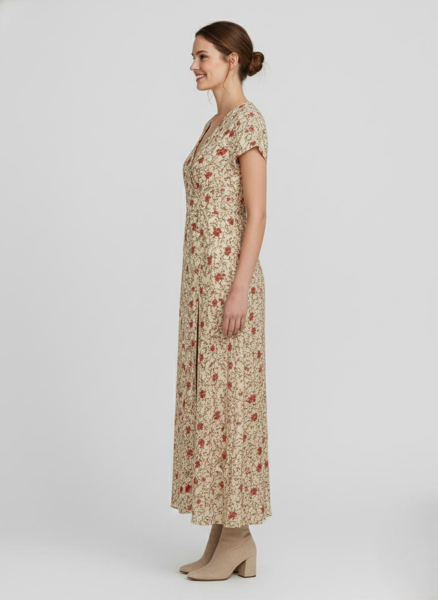 Den Graaf® | Luchtige boho maxi-jurk met bijpassende riem