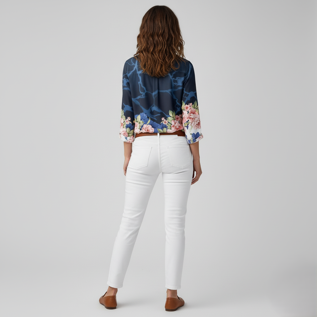 Den Graaf® | MODIEUS BEDRUKTE BLOUSE