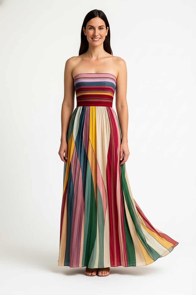 Den Graaf® | Modieuze Kleurrijke Lente Jurk