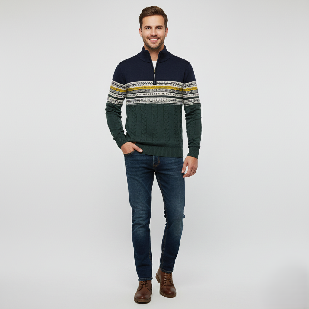 Den Graaf® | Modieuze Trui Met Rits