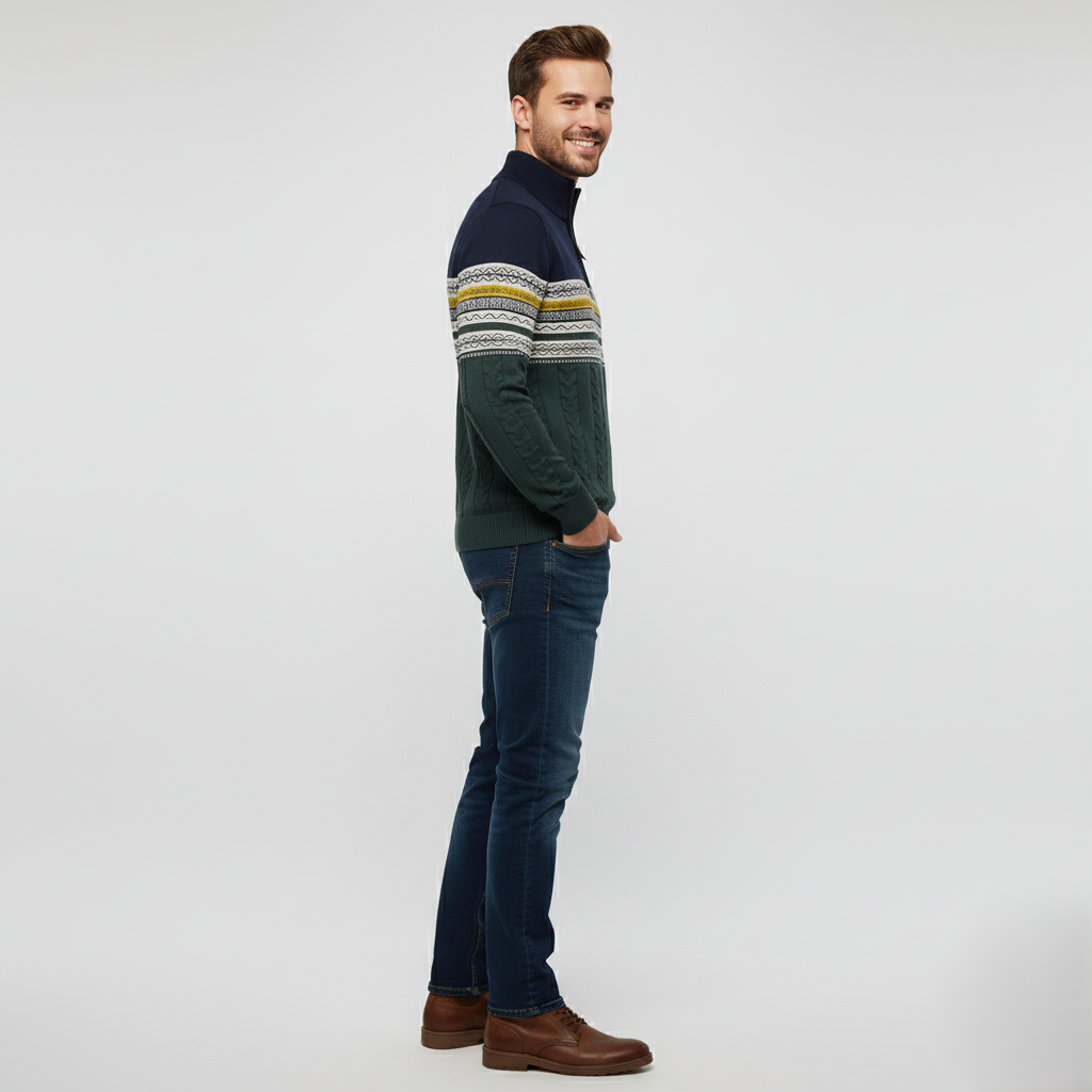 Den Graaf® | Modieuze Trui Met Rits