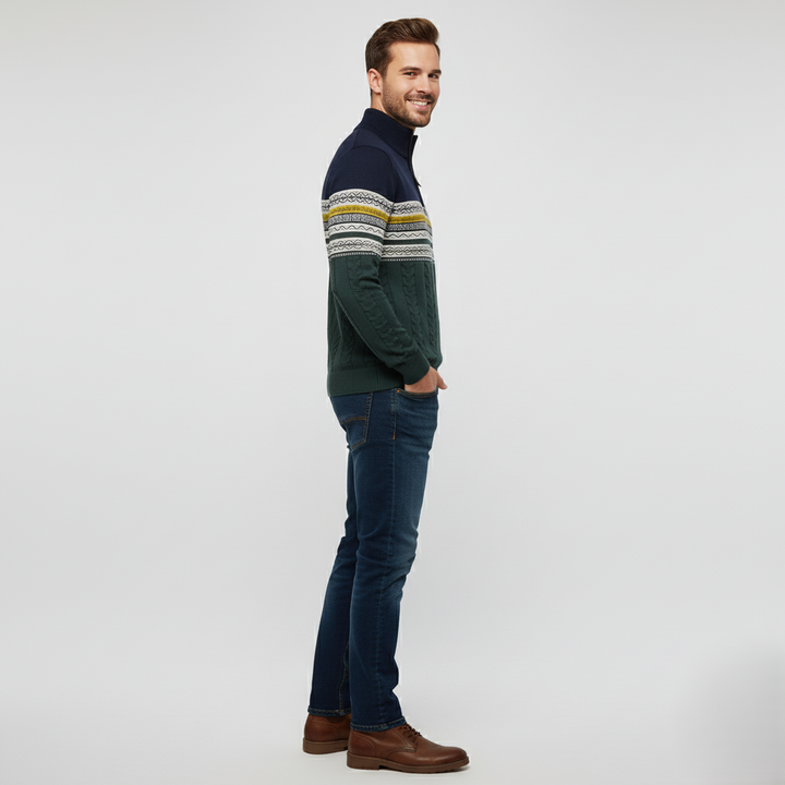 Den Graaf® | Modieuze Trui Met Rits