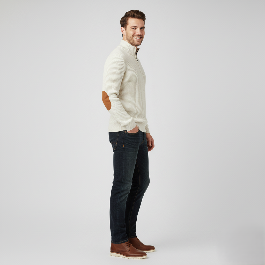 Den Graaf® | Modieuze trui met halve rits