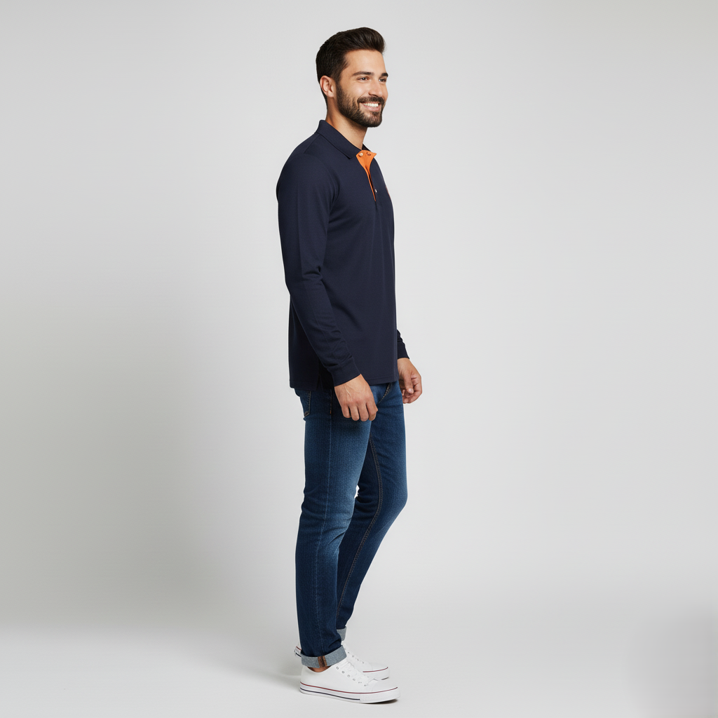 Den Graaf® | Polo met Lange Mouwen