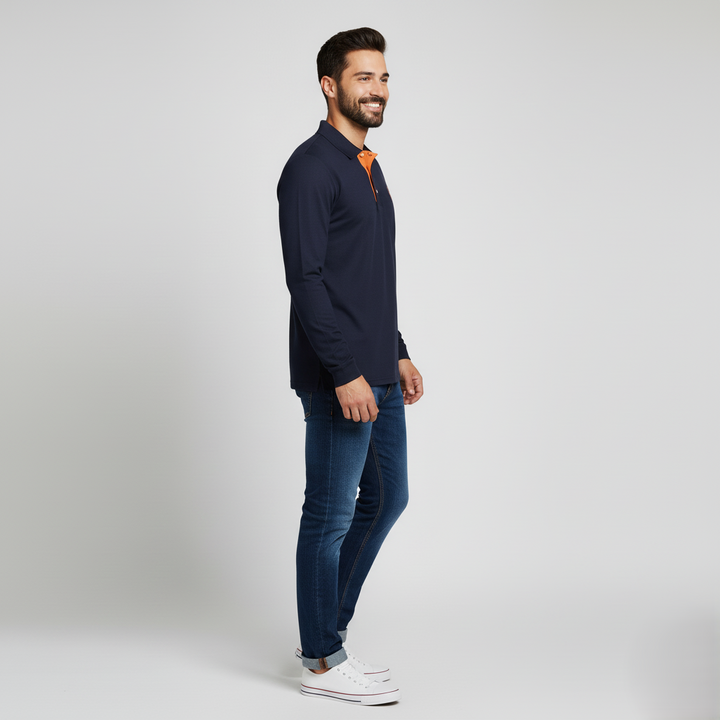 Den Graaf® | Polo met Lange Mouwen