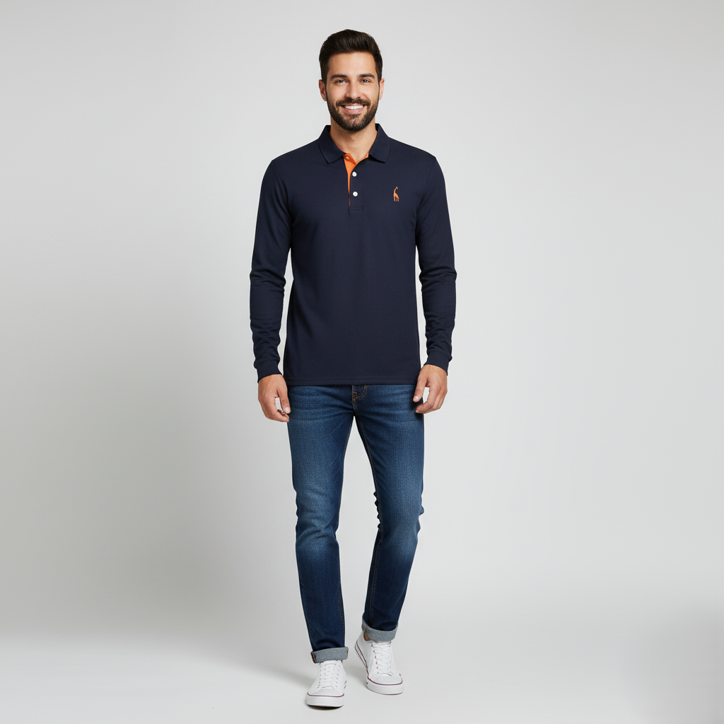 Den Graaf® | Polo met Lange Mouwen