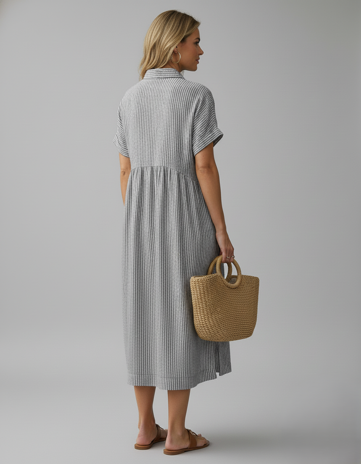 Den Graaf® | STIJLVOLLE GESTREEPTE JURK