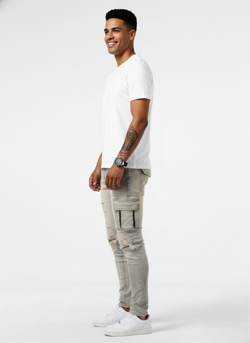 Den Graaf® | Slim Fit Cargo Jeans