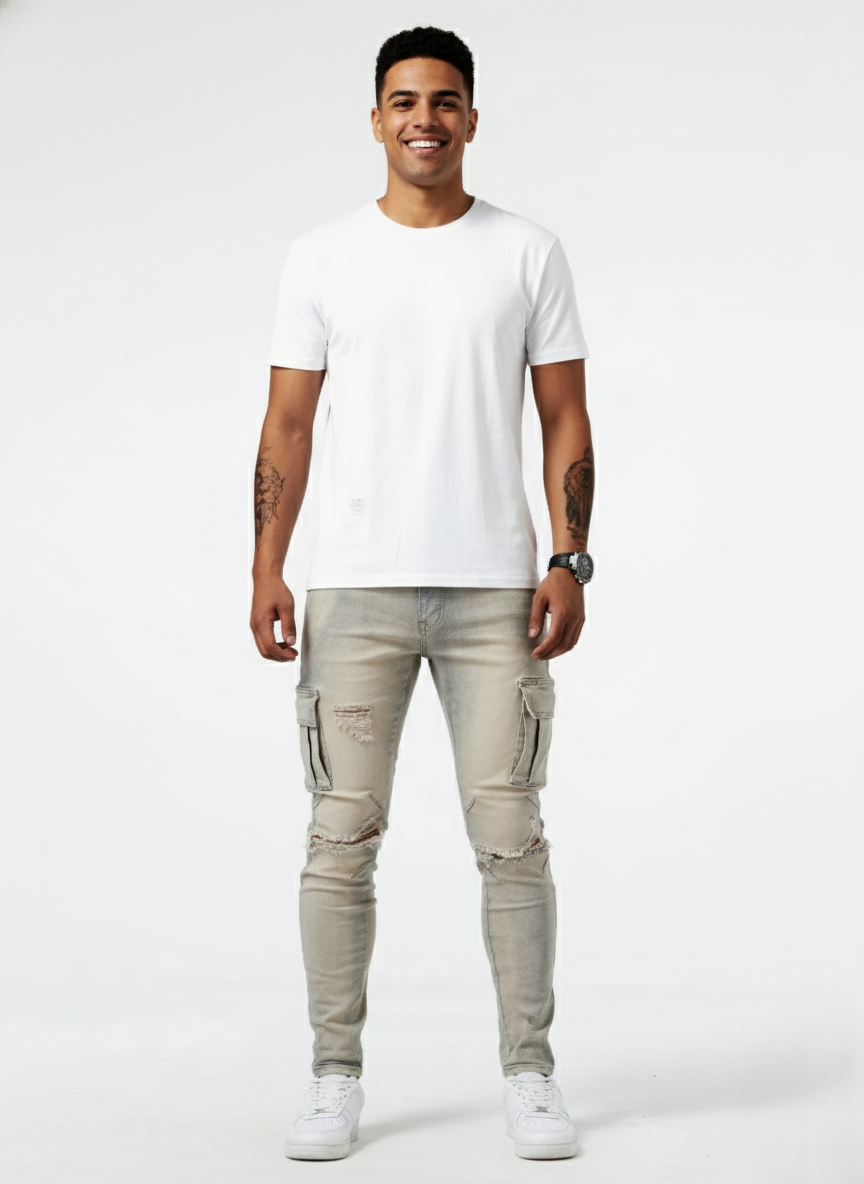 Den Graaf® | Slim Fit Cargo Jeans