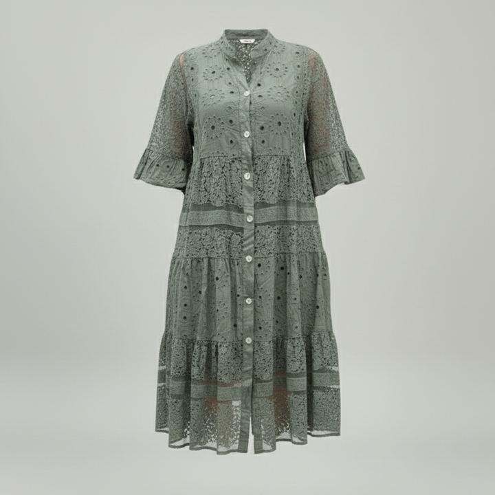 Den Graaf® | Tijdloze jurk met verfijnde details