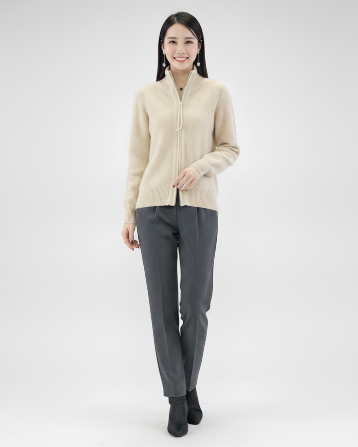 Den Graaf® | Vest met kasjmier ritssluitingVest met kasjmier ritssluiting