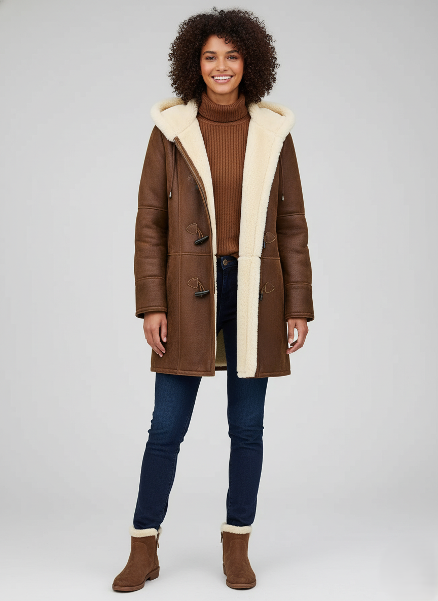 Den Graaf® | Warme, lichtgewicht lange winterjas voor dames