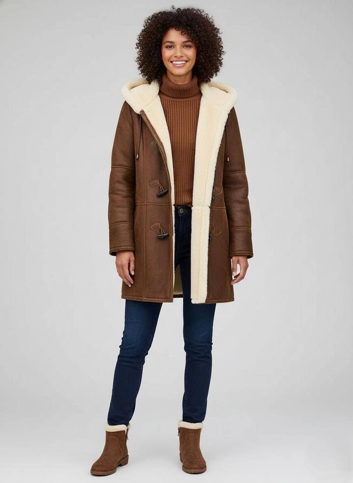 Den Graaf® | Warme, lichtgewicht lange winterjas voor dames