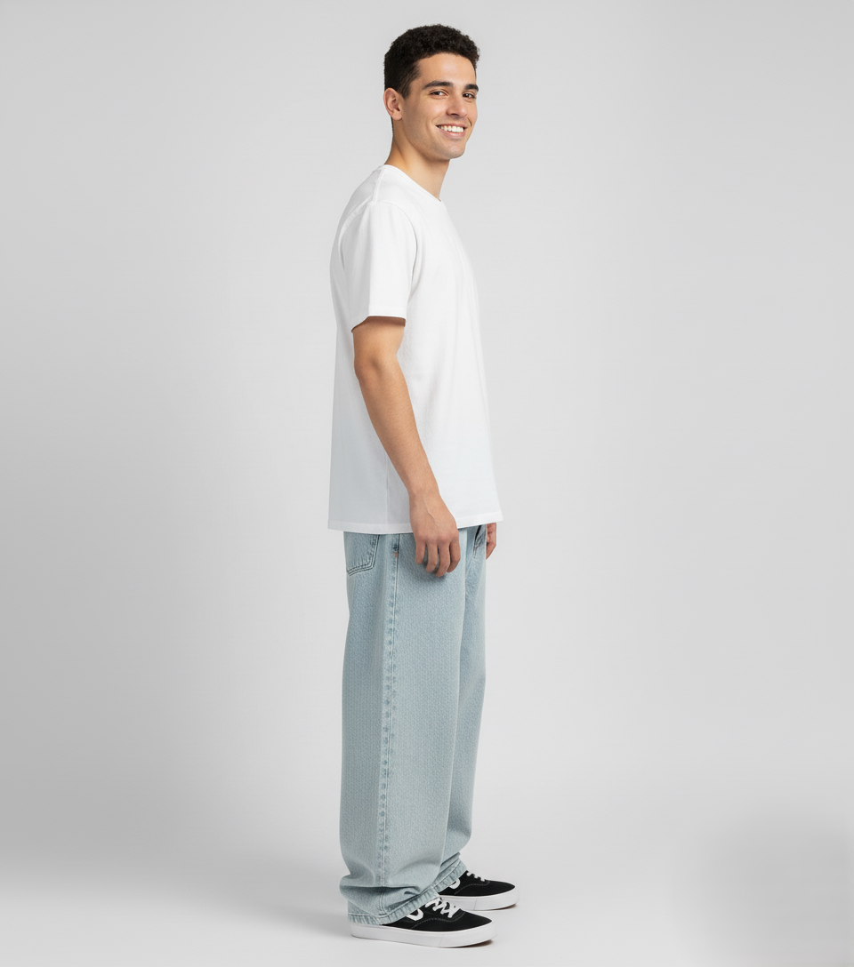 Den Graaf® | Wijde oversized baggy skater stijl spijkerbroek