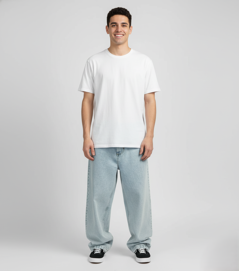 Den Graaf® | Wijde oversized baggy skater stijl spijkerbroek