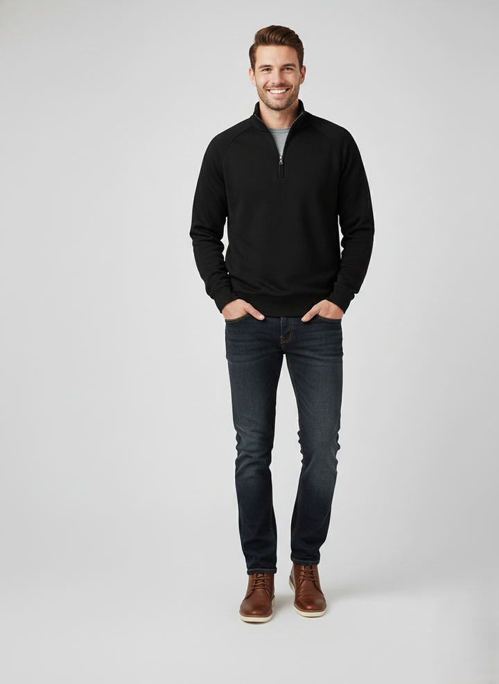 Den Graaf® | Zip-up met halve rits