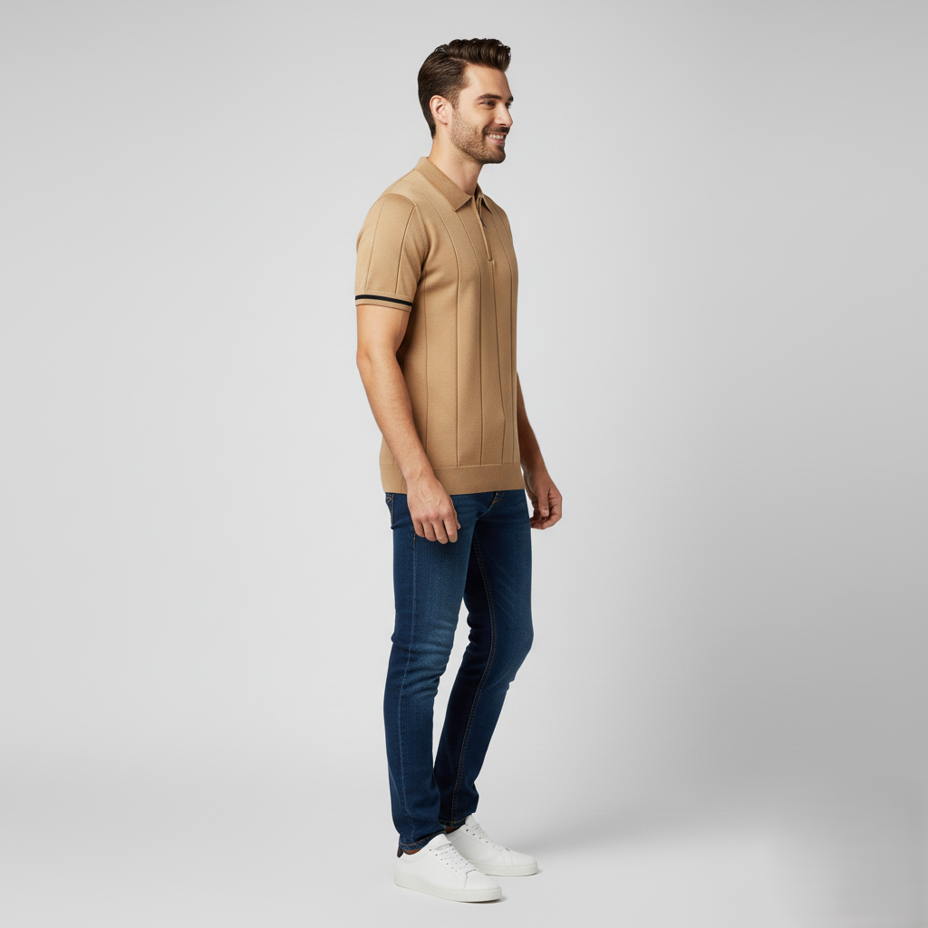 Den Graaf® | Zomerse Polo met Rits