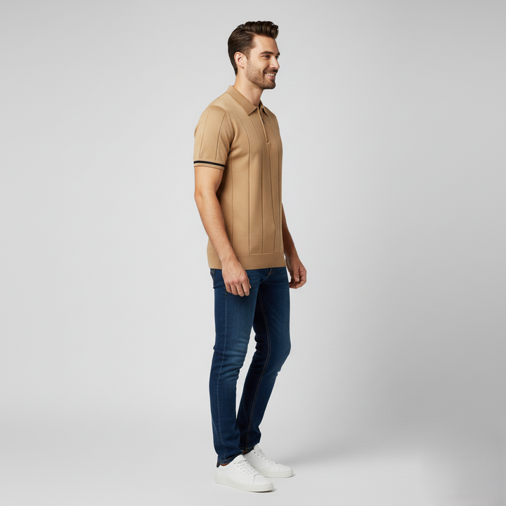 Den Graaf® | Zomerse Polo met Rits