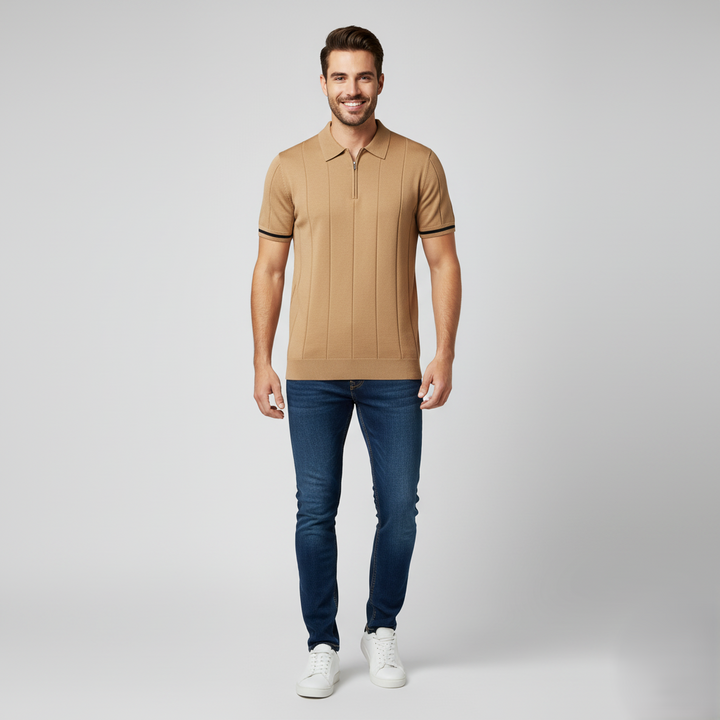 Den Graaf® | Zomerse Polo met Rits